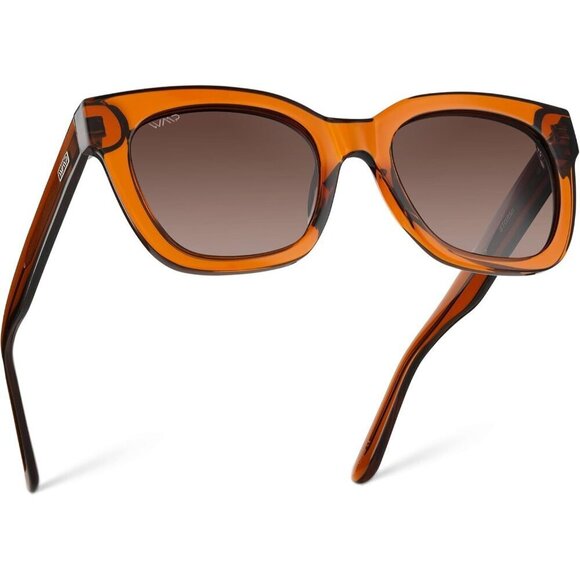 Women's Polarized Large Square Sunglasses: Subtle Cat Eye Corners